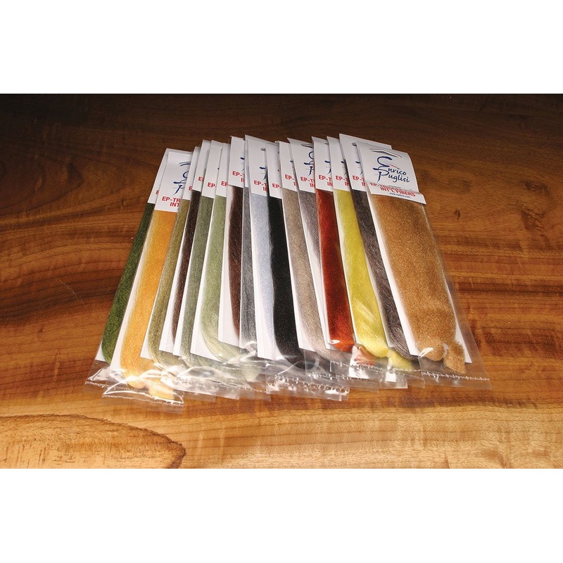 EP Trigger Point Fibers|Reddish Olive|Black|Golden Sulphur|Green Drake|Lt March Brown|Pale Morning Dun|Blue Winged Olive|Quick Silver|Spinner Wing|Cinnamon Caddis|White|Yellow Sally|Dark Dun|Olive Grey Dun|Caddis Black|Caddis Grey Light|Caddis Grey Medium