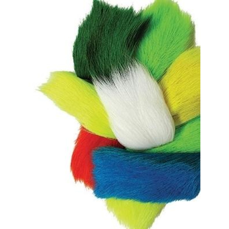 Wapsi Deer Belly Hair|Fl Fire Orange|Fl Red|Bright Blue|Shad Gray|Brown|Tan|Cream|Fl Peach|White