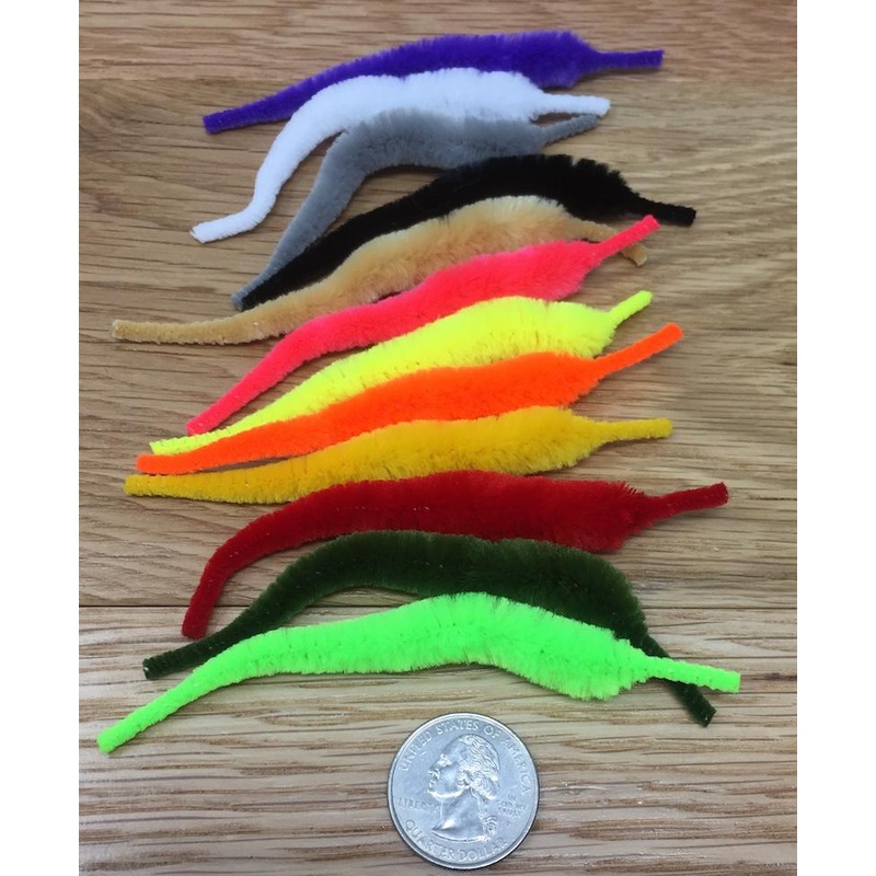 Micro Mangums Dragon Tail 4|Black|Fl Green Chartreuse|Fl Yellow|Fl Hot Pink|Mustard Yellow|Silver Gray|Olive|Purple|Red|Tan|Fl Hot Orange|White
