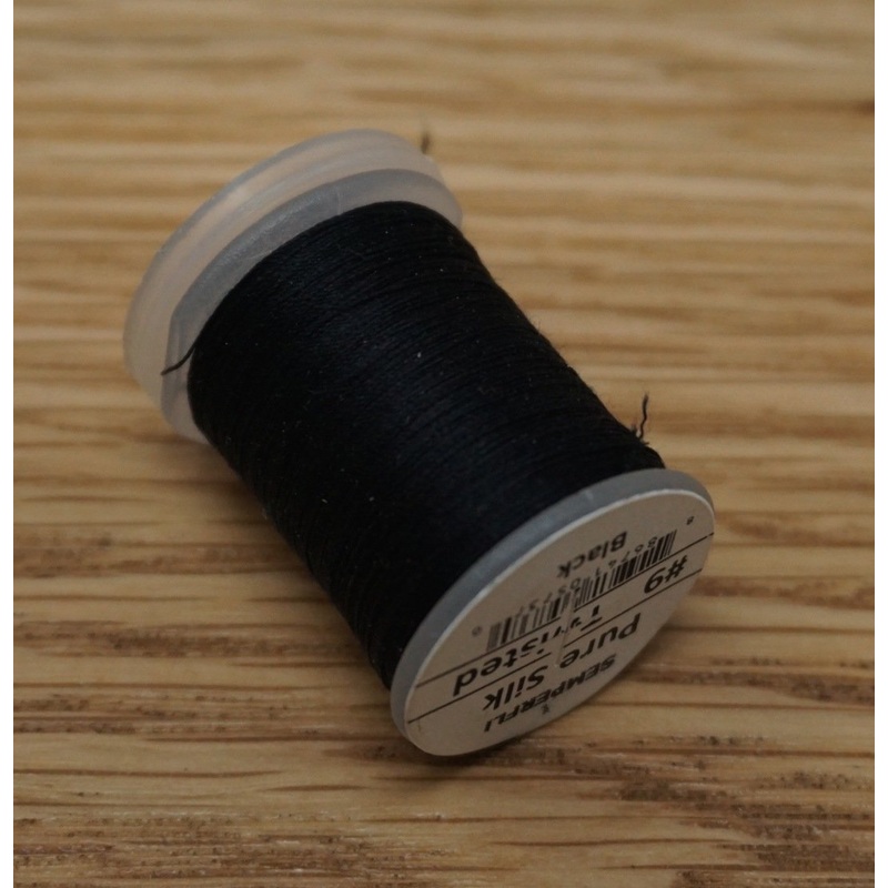 Semperfli Pure Silk||9 Black||7 Blue||17 Brown||18 Dark Olive||4 Danica Primrose||11 Golden Olive||16 Pale Olive||8 Purple||11A Red||2 Straw||6A Vintage Orange