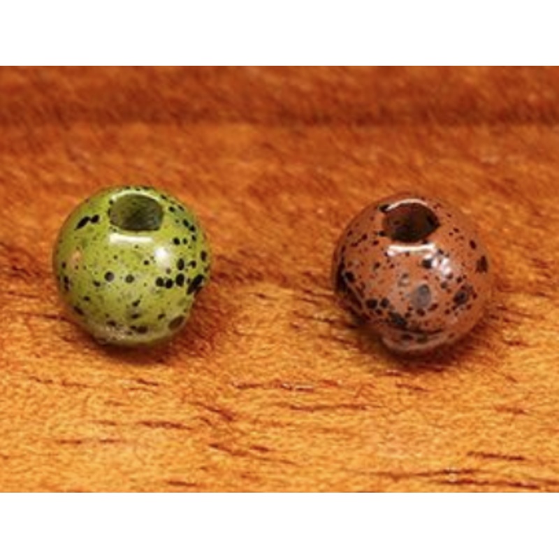 Hareline Mottled Slotted Tungsten Beads