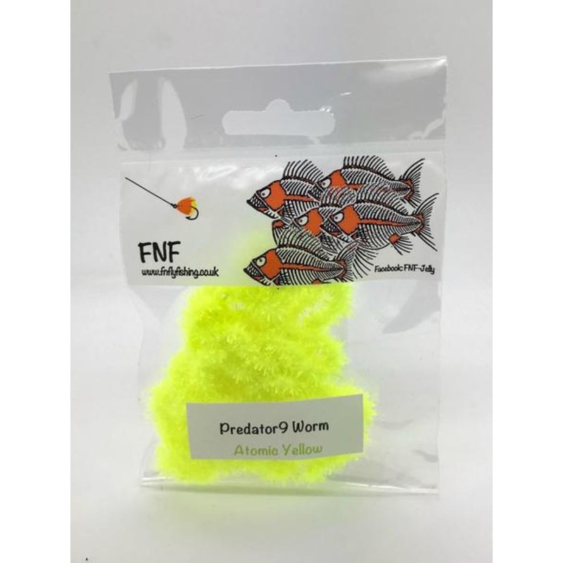 FNF Predator 9 Worm|Atomic Yellow|Brandling Warm|Caddis Brown|Cheese|Coral|Hot Pink|Hulk|Leech Black|Olive|Red|Sand Worm|Subnurst|White