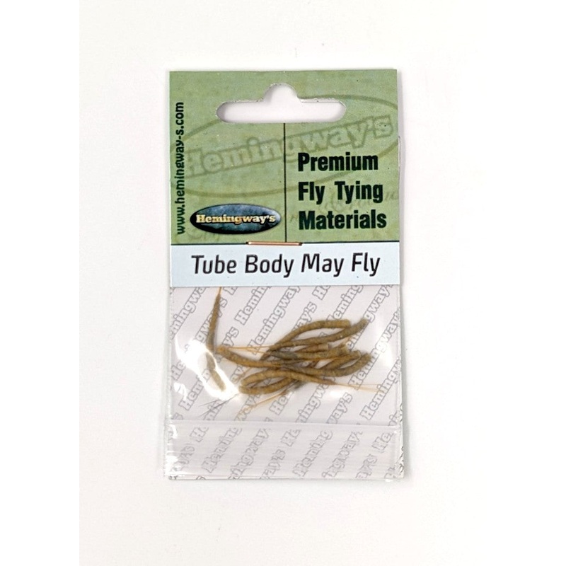 Hemingway’s Mayfly Tube Body|Light Yellow|Tan|Gray|Olive|Small|Medium|Large