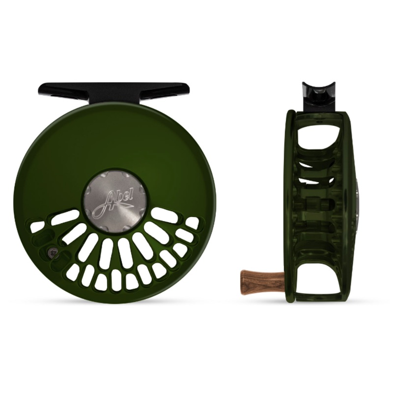 Abel TR Reel|Black (walnut)|Deep Green (Walnut)|Black (Rose)|Deep Green (Zebra)|Teal (Ebony)|Lime Green (Walnut)|Lime Green (Ebony)|Teal (Zebra)|Purple (Walnut)|Blue III (Zebra)|Olive (Ebony)|Satin Dark Brown (Walnut)|Black (Walnut)|Satin Teal (Walnut)|2/