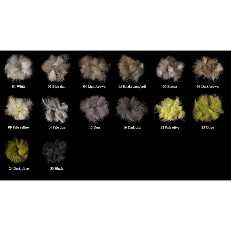 Swiss CDC Puffs 0.5 Gram|White|Blue Dun|Light Brown|Khaki Campell|Brown|Dark Brown|Pale Yellow|Pale Dun|Dun|Dark Dun|Pale Olive|Olive|Dark Olive|Black