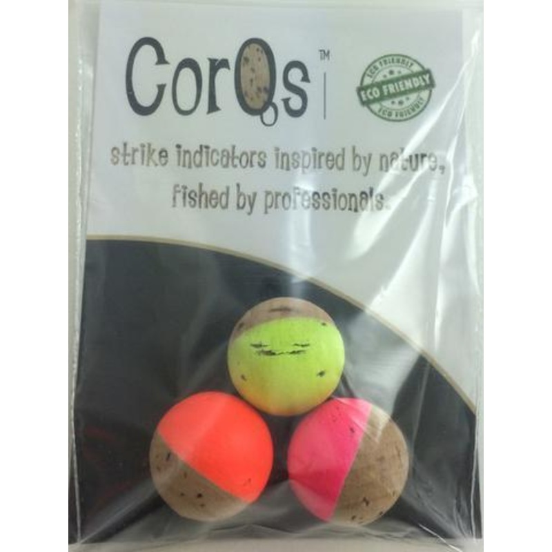 CorQs Cork Indicator 3-Pack|Natural|Neon|White|Small 1/2″|Medium 5/8″|Large 3/4″|XS 3/8″|XL 1″