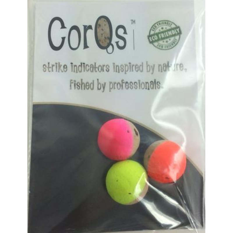 CorQs Cork Indicator 3-Pack|Natural|Neon|White|Small 1/2″|Medium 5/8″|Large 3/4″|XS 3/8″|XL 1″