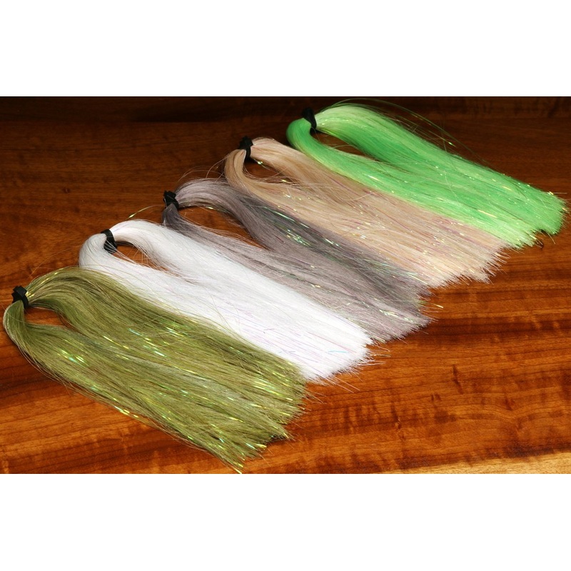 Hareline Senyo Fusion Fibers||11 Black||114 Fiery Brown||132 Fl. Green||137 Fl. Orange||142 Fl. Yellow||166 Grey Dun||187 Hot Orange||228 Med Brown||234 Minnow Blue||263 Olive||284 Pearl White||289 Pink||298 Purple||310 Red||369 Tan||383 Yellow