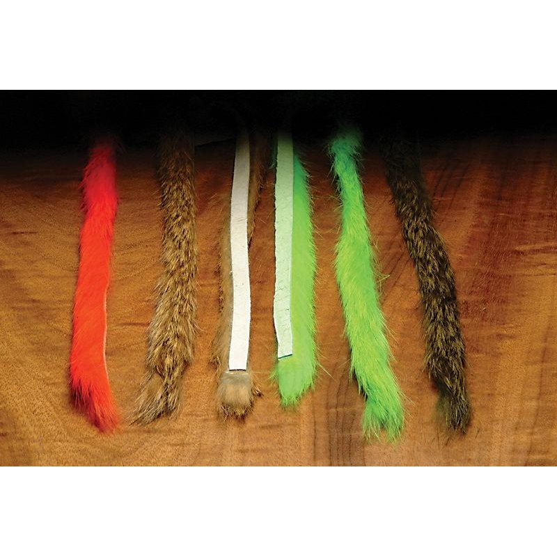 Hareline Magnum Rabbit Strips|Gold Variant|Flesh|Black|Purple|Salmon Pink|Rust|Crawfish Orange|Olive|Tan|White|Fl Orange|Fl Pink|Fl Yellow Chartreuse|Red|Yellow|Hot Orange|Lime Green|Green Olive|Sculpin Olive|Amber|Pastel Purple|Pastel Red|Cherry|Copper|C