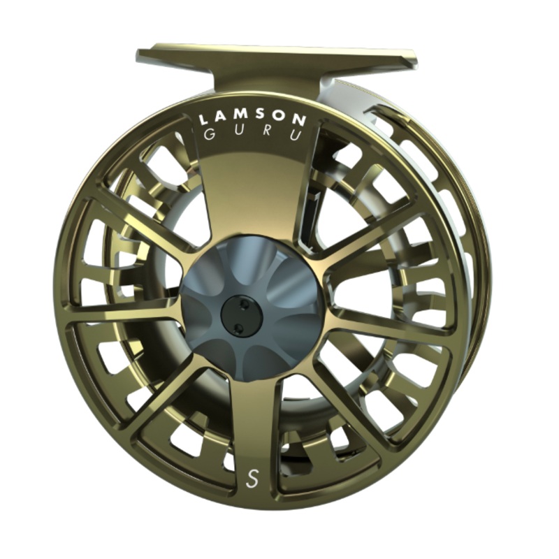 Lamson Guru S Fly Reel|Olive Green|Blackout|9+|7+|5+|3+