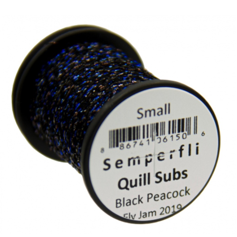 Semperfli Quill Subs|Black Peacock|Green Peacock|Large|Medium|Small|XS Extra Small