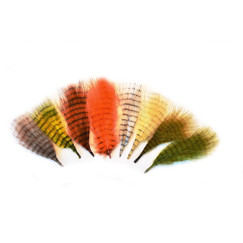MFC Fine Barred Marabou|Brown/Barred Black|Burnt Orange/Barred Black|Grey/Barred Brown|Olive/Barred Black|Olive/Barred Brown|Orange/Barred Brown|Tan/Barred Black|Tan/Barred Brown|Tan/Barred Grey|White/Barred Black|White/Barred Grey|Yellow/Barred Black|Yel