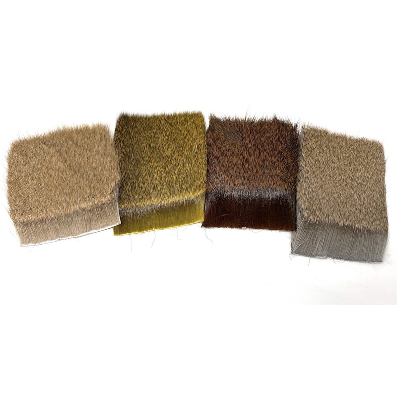 Wapsi Deer Hair Short Fine|Black|Natural|Bleached|Gray Dun|Natural White|Olive|Rusty Brown|Yellow|Dark Dun