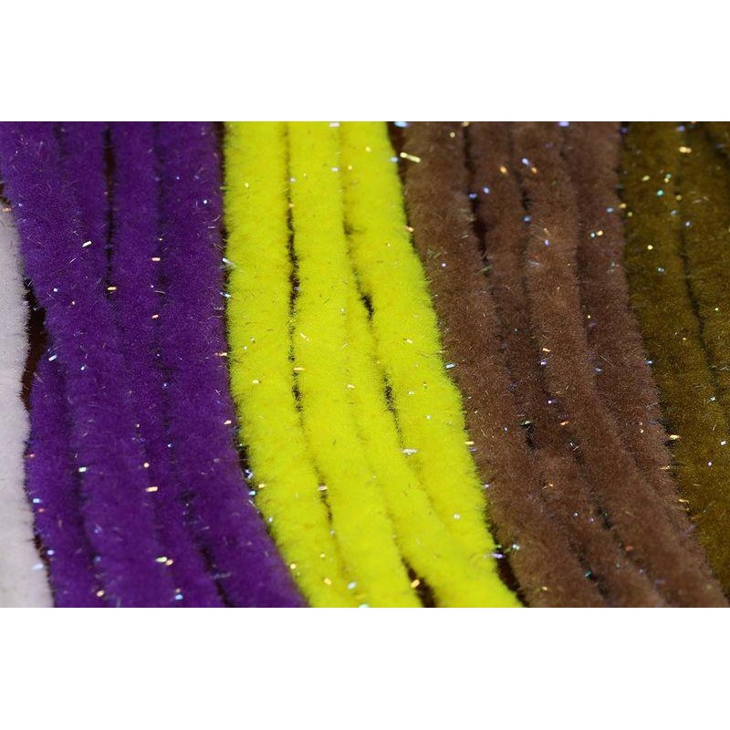 UV Galaxy Mop Chenille|11 Black|125 Fl Blue|127 Fl Chartreuse|129 FL Fire Orange|131 Fl Fuchsia|132 Fl Green|137 Fl Orange|138 Fl Pink|140 Fl Shrimp Pink|141 Fl White|142 Fl Yellow|165 Gray|212 Lt Olive|263 Olive|265 Olive Brown|310 Red|35 Bright Purple|3