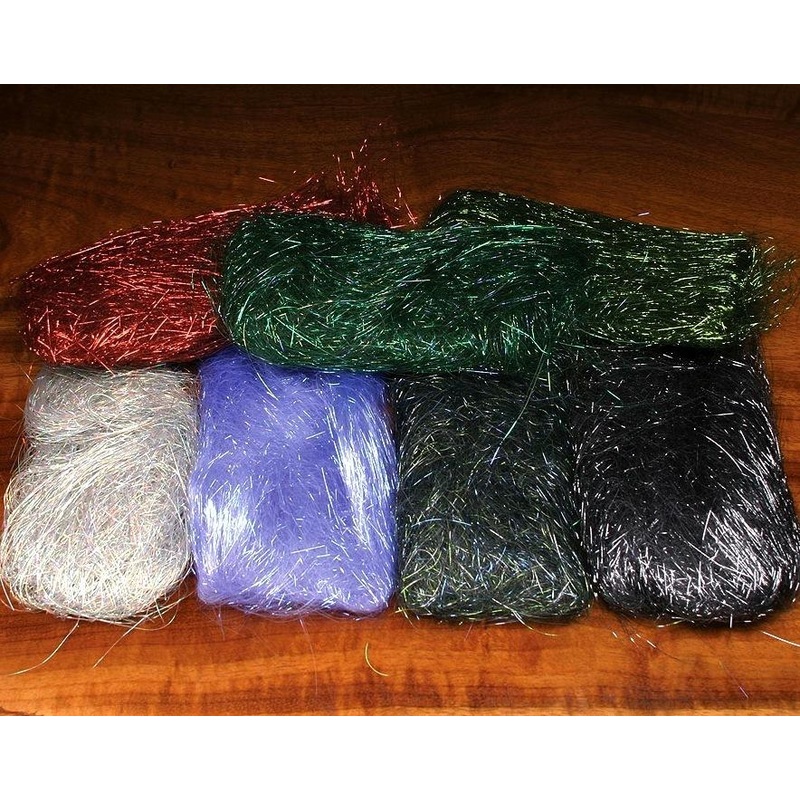 Hareline Ice Wing Fiber|Pearl UV Hue |286|Purple |298|Peacock Green |283|Lt. Blue Pearl Smolt |203|Fl. Chartreuse |127|Black |11|UV & Pearl Minnow Mix |376|Silver |344|Minnow Back |234|Pink Pearl |290|Fl Shell Pink|Blue Steelie||24 Blue Purple Back||154 G