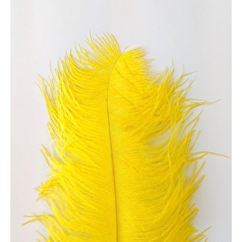 Wapsi Ostrich Plumes|Yellow|Orange|Tan|Black|Olive|White|Pink|Fl. Pink|Dun|Red|Purple