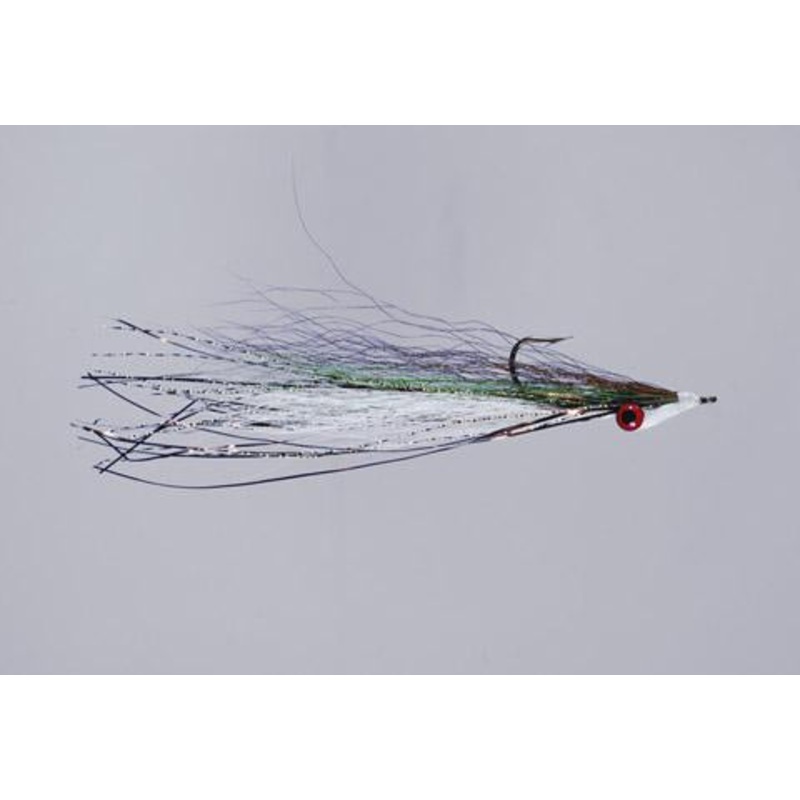 Clouser’s Deep Minnow|Smallmouth|White|Chart/White|Silver Shiner|Black/Purple|6|4|2