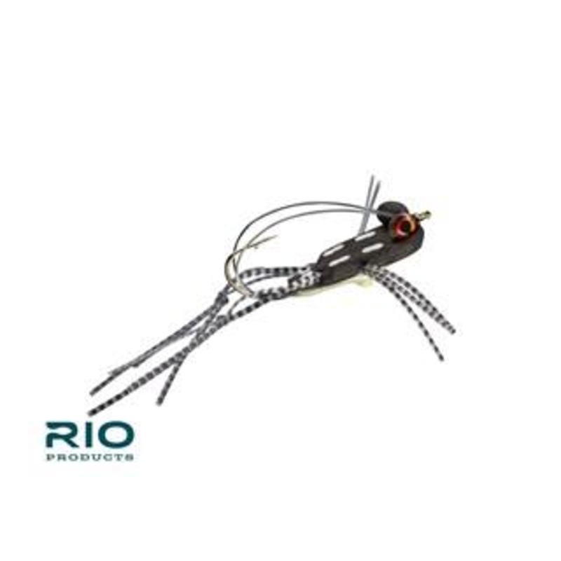 RIO’s Foam Slice Frog|Black|Chartreuse|Olive|2/0