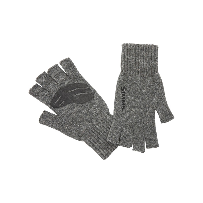 Simms Wool Half Finger Mitt|Steel|L/XL|S/M