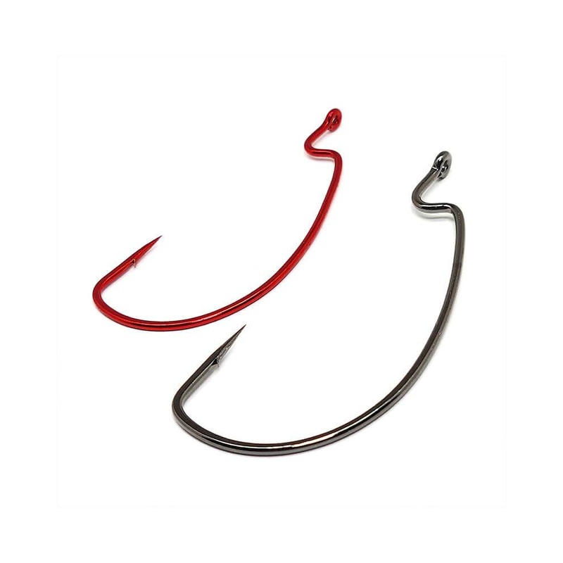 Gamakatsu Worm Hook Offset Extra Wide Gap, Loose Pack