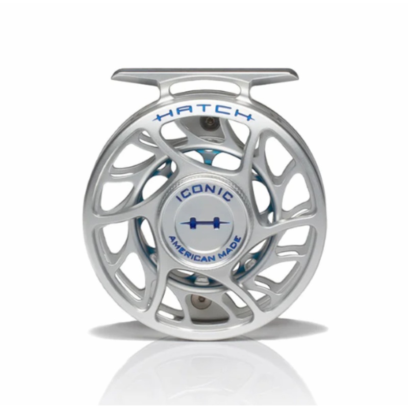 Hatch Iconic 3 Plus Reel|Clear Blue|Clear Red|Large Arbor