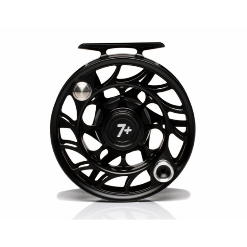 Hatch Iconic 7 Plus Reel|Black/Silver|Clear Red|Clear Blue|Large Arbor|Mid Arbor