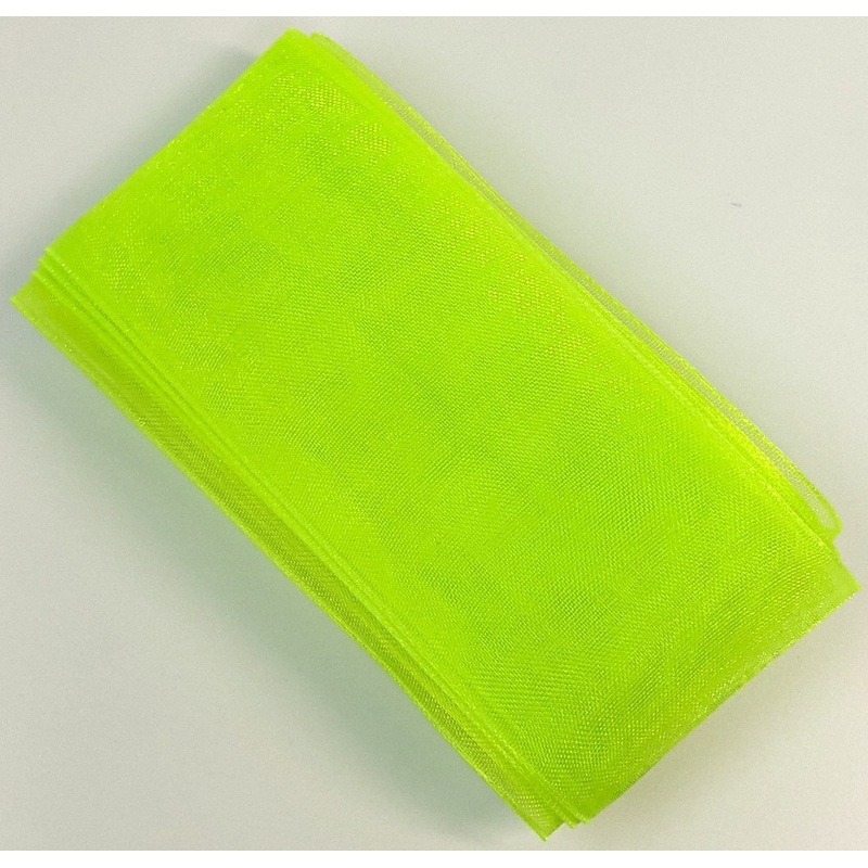 Hareline Dubbin Pseudo Hackle|Fl Chartreuse|Shrimp Pink|Clear White|Olive Brown|1 1/2″|1/2″