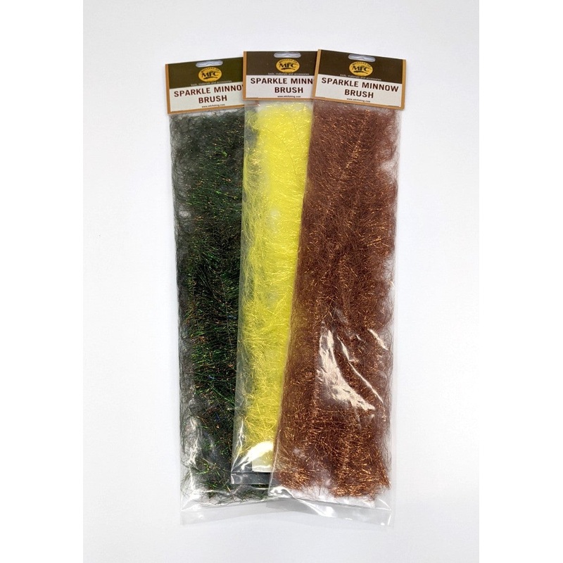 MFC Sparkle Minnow Body Brush|Copper|Gunmetal|Hot Yellow|Peacock|Pearl|Light Olive|Gold|Pink|Red|Rusty Olive|Sand|Silver|Purple|Holo Silver|UV Black|UV Pearl 50/50 Blend|Pheasant Tail
