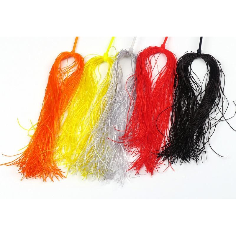 Hareline Small Life-Flex|Black |11|Fl. Chartreuse |127|Fl. Pink |138|Ginger |149|Kingfisher Blue |199|Blood Red |21|Light Gray |210|Light Olive |212|Olive |263|Olive Brown |265|Orange |271|Purple |298|Red |310|Tan |369|White |377|Yellow |383|Brown |40|Cop