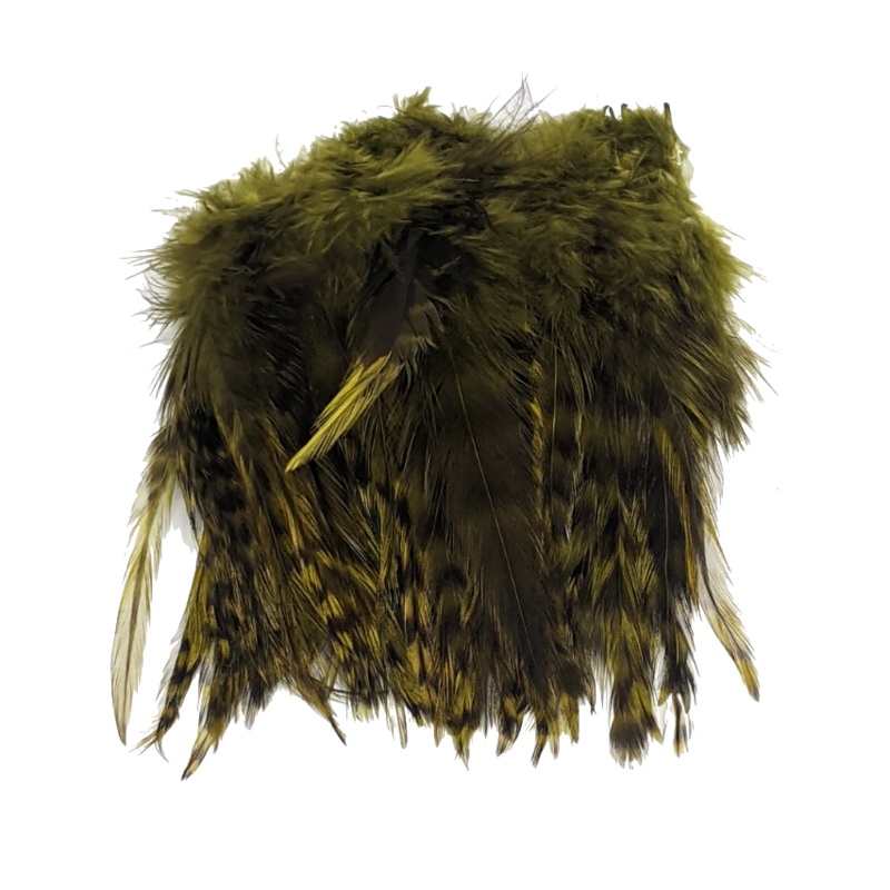 Hareline Strung 4-6 inch Grizzly Variant Saddle Hackle