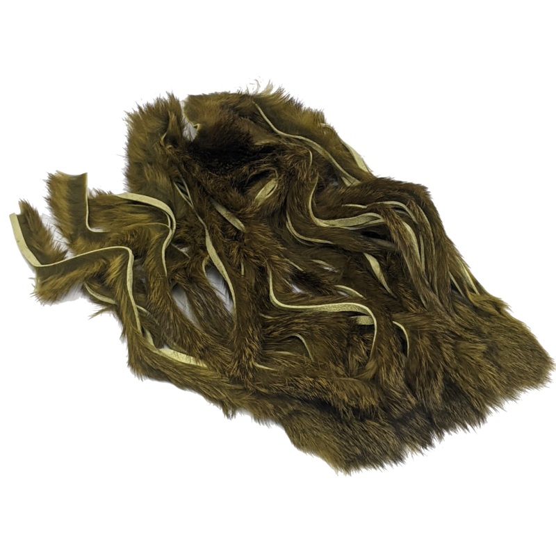 Hareline Zonker Cut Hide||25 Olive Variant||21 Gold Variant||6 Black||1 White||8 Red||16 Fl Pink