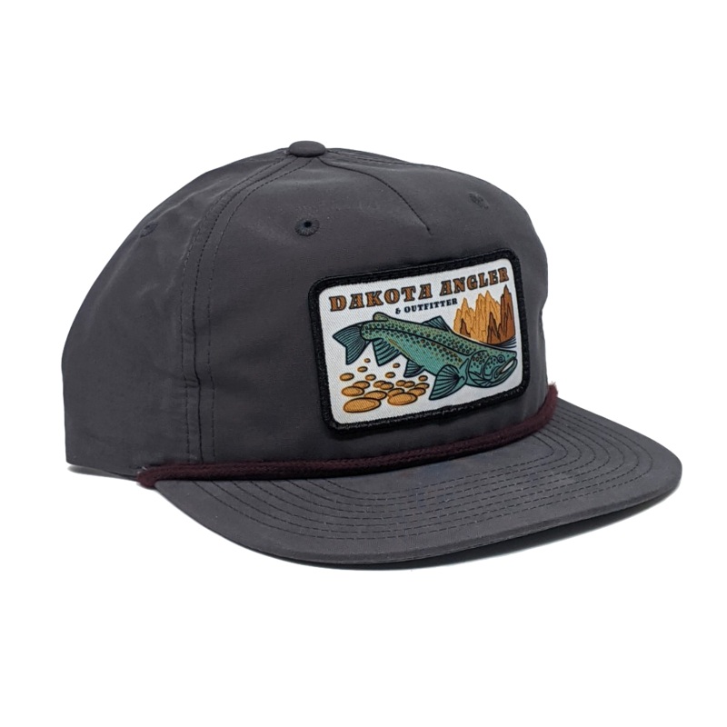 Shop Logo Patch Nylon Pinch Front Snapback Cap (C55-N)