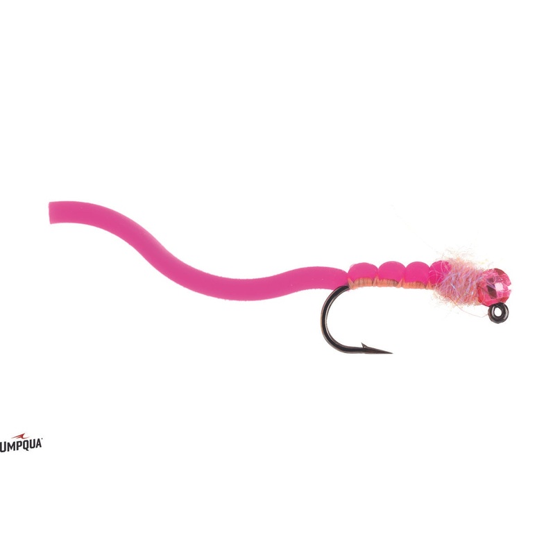 Squirmy Wormie Jig|Tan|Red|Hot Pink|Blood Red|12