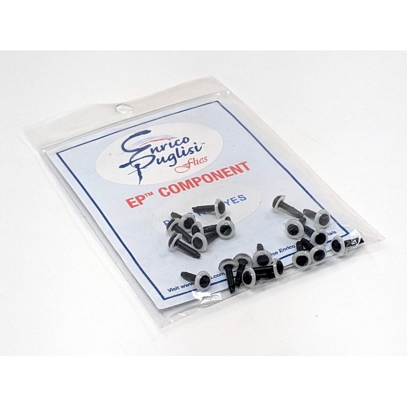 EP Plastic Eyes|White|Yellow Pearl|6mm