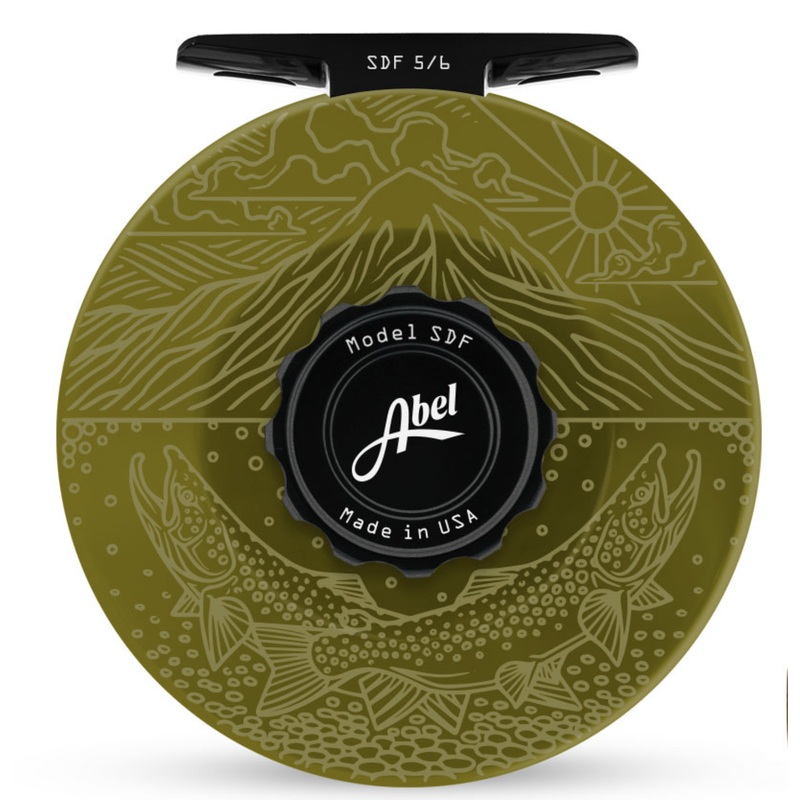 Abel SDF Reel – Underwood Mayfly Flurry – Olive 5/6