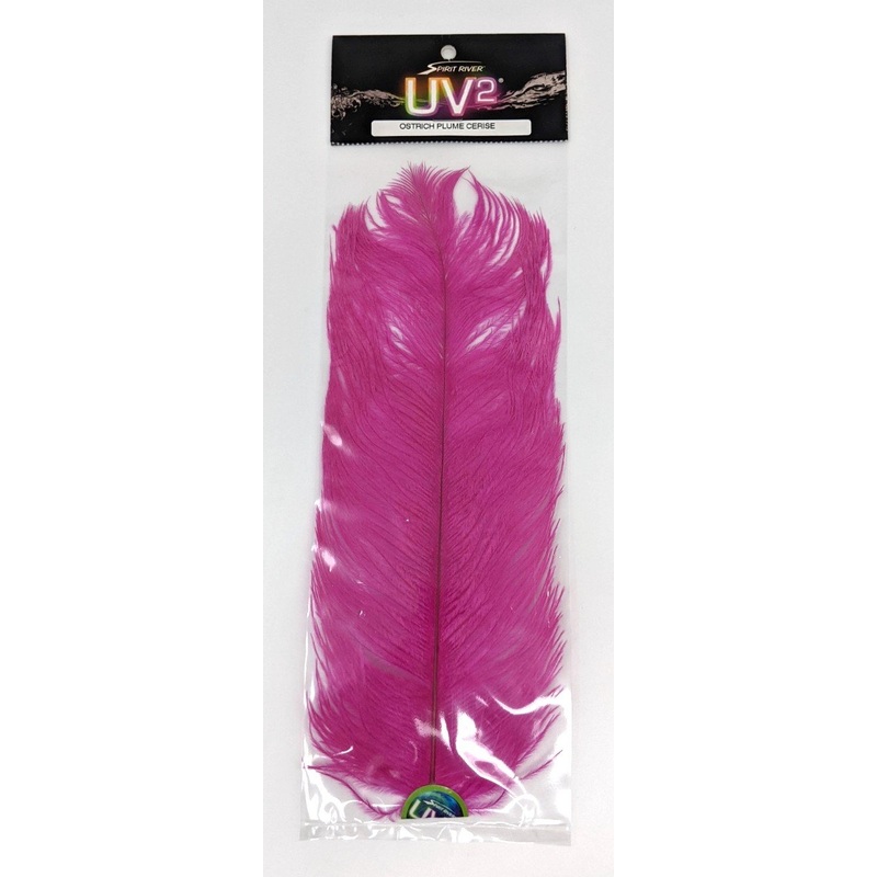 Spirit River Ostrich Plumes|Cerise|Hot Pink|Fl Chartreuse|Fl Orange|Kingfisher Blue|Salmon