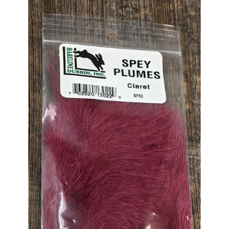 Hareline Spey Plumes|Claret|Shrimp Pink