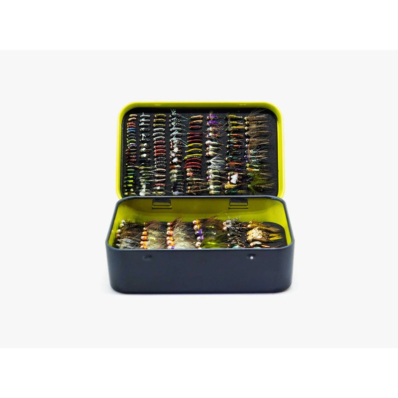 Yakoda Fly Tin|Black & Orange|Grey & Chartreuse|Foam|Magnet
