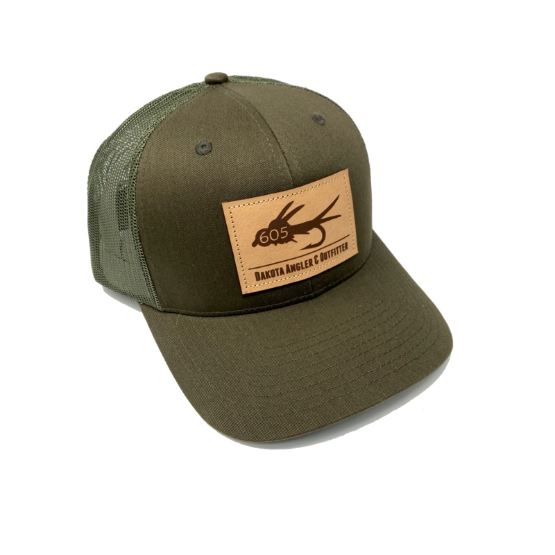 605 Fly Leather Patch Cap|Olive|Black|Navy|Charcoal /Grey|Dark Orange/Aluminium|Dark Loden/Jaffa Orange|Camo/Black|Heather Grey/Birch/Army Olive