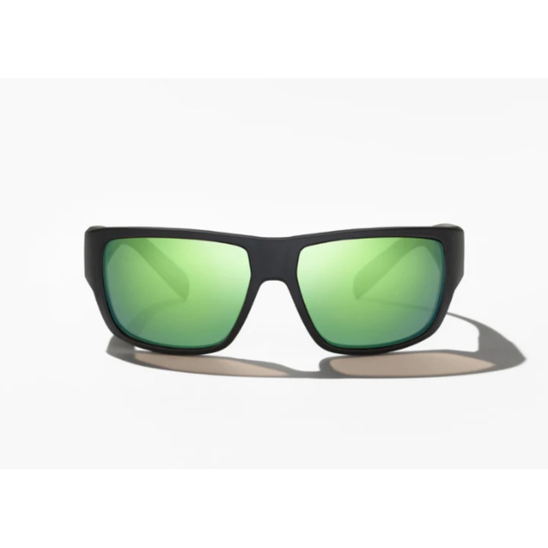 Bajio Piedra Sunglasses|Green Glass|Violet Mirror PC|Black Matte|Blue Vin Matte