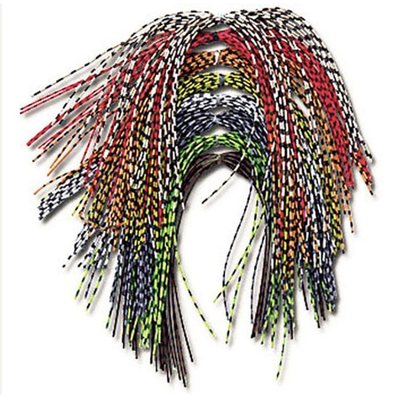 MFC Centipede Legs|White|Speckled Tan|Yellow|Brown|Speckled Orange|Yellow/Red|Yellow/Black/Red|Yellow/Olive|Speckled Purple|Speckled Hot Orange|Speckled Red|Mini|Small|Medium