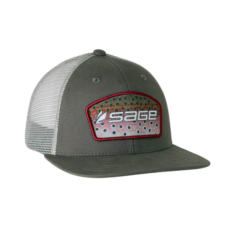 Sage Patch Trucker Hat|Rainbow Charcoal|Green/Brown Trout|Orange/Brook Trout|Tarpon