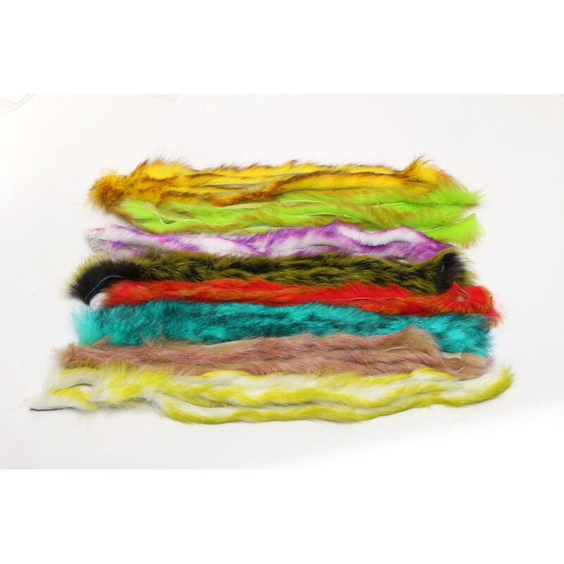 Hareline Polychrome Rabbit Strips