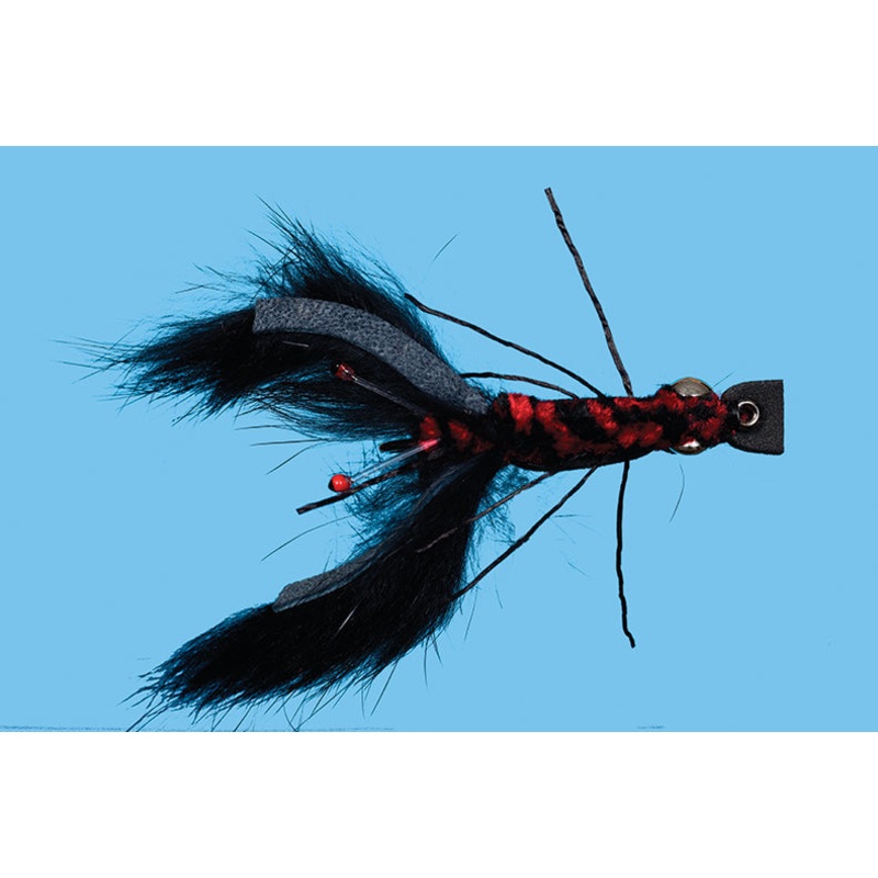 Crawfish Bunny|Black|Rusty Brown|2/0|4