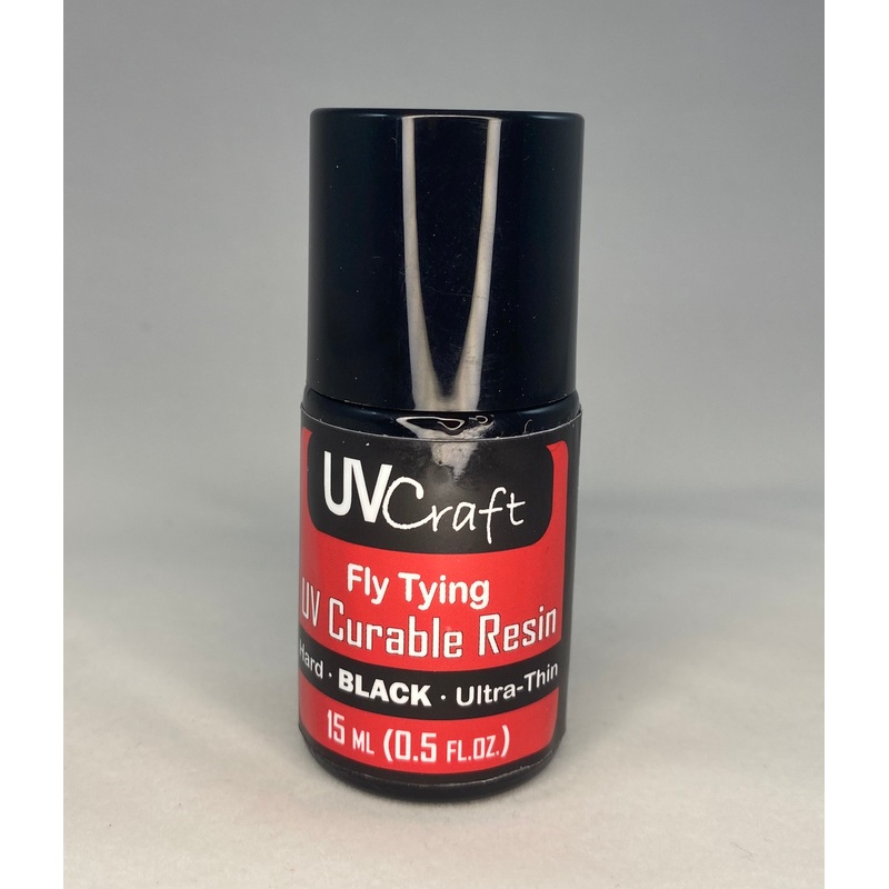 UV Craft Black Ultra-Thin UV Resin – .5 fl.oz. Brush Bottle