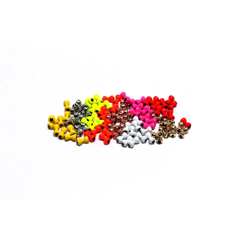 Hareline Tungsten Eyes|Medium|Small|Extra Small||11 Black Nickel White Pupil||127 Fl Chartreuse Black Pupil||137 Fl Orange Black Pupil||138 FL Pink Black Pupil||153 Gold Black Pupil||261 Nickle Black Pupil||310 Red Black Pupil||377 White Black Pupil||383