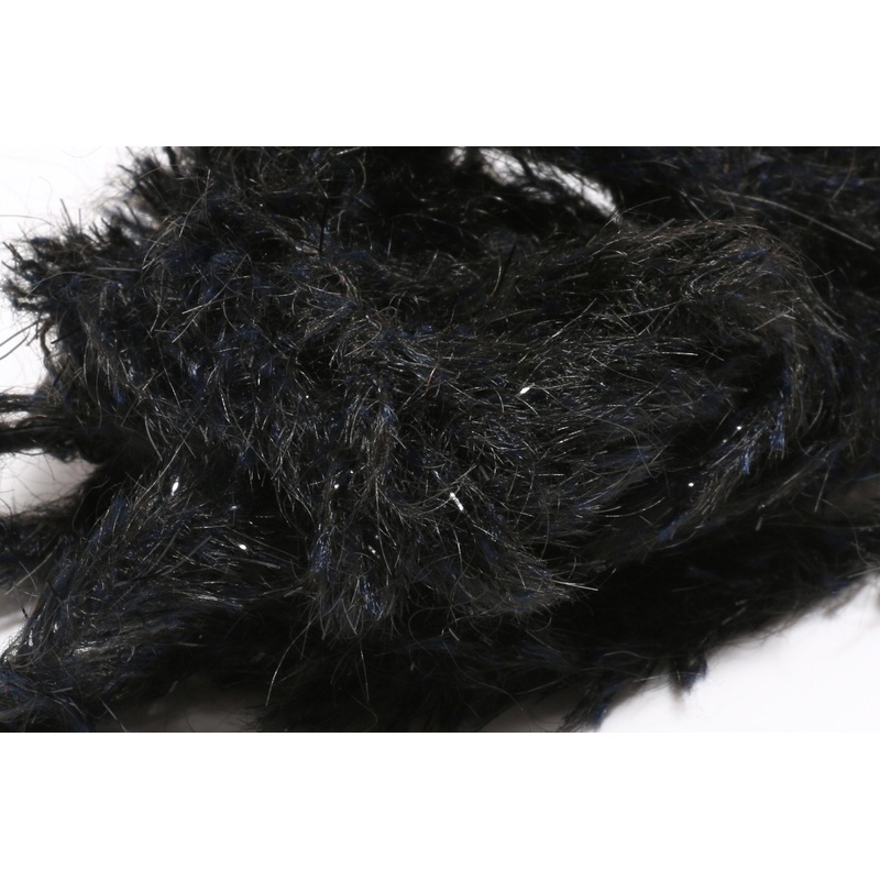 Hareline Speckled Black Mohair Scruff New