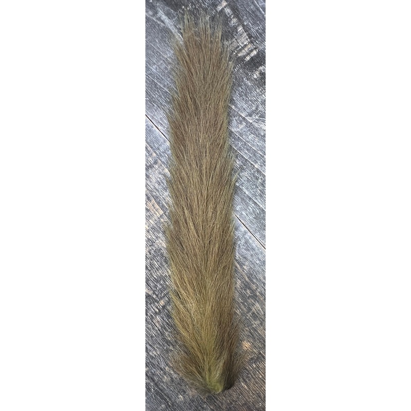 Grey Squirrel Tail|Natural|Black|Bleached Dyed Brown|Bleached Ginger|Bleached Dyed Chartreuse|Bleached Dyed Light Olive|Bleached Dyed Olive|Bleached Dyed Yellow|Bleached Dyed Fl Orange|Bleached Dyed Red|Bleached Dyed Blue