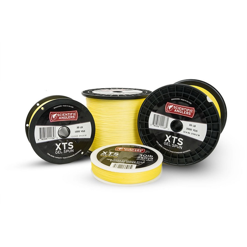 SA XTS Gel Spun Backing|30lb|50lb|250yds|500yds|100yds|Yellow|Blue