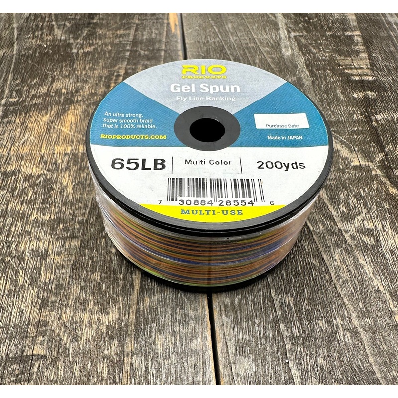 Rio Gel Spun Backing|65 Lb|300yd spool|200yd spool|100yd spool|Multi-Color|Chartreuse|White